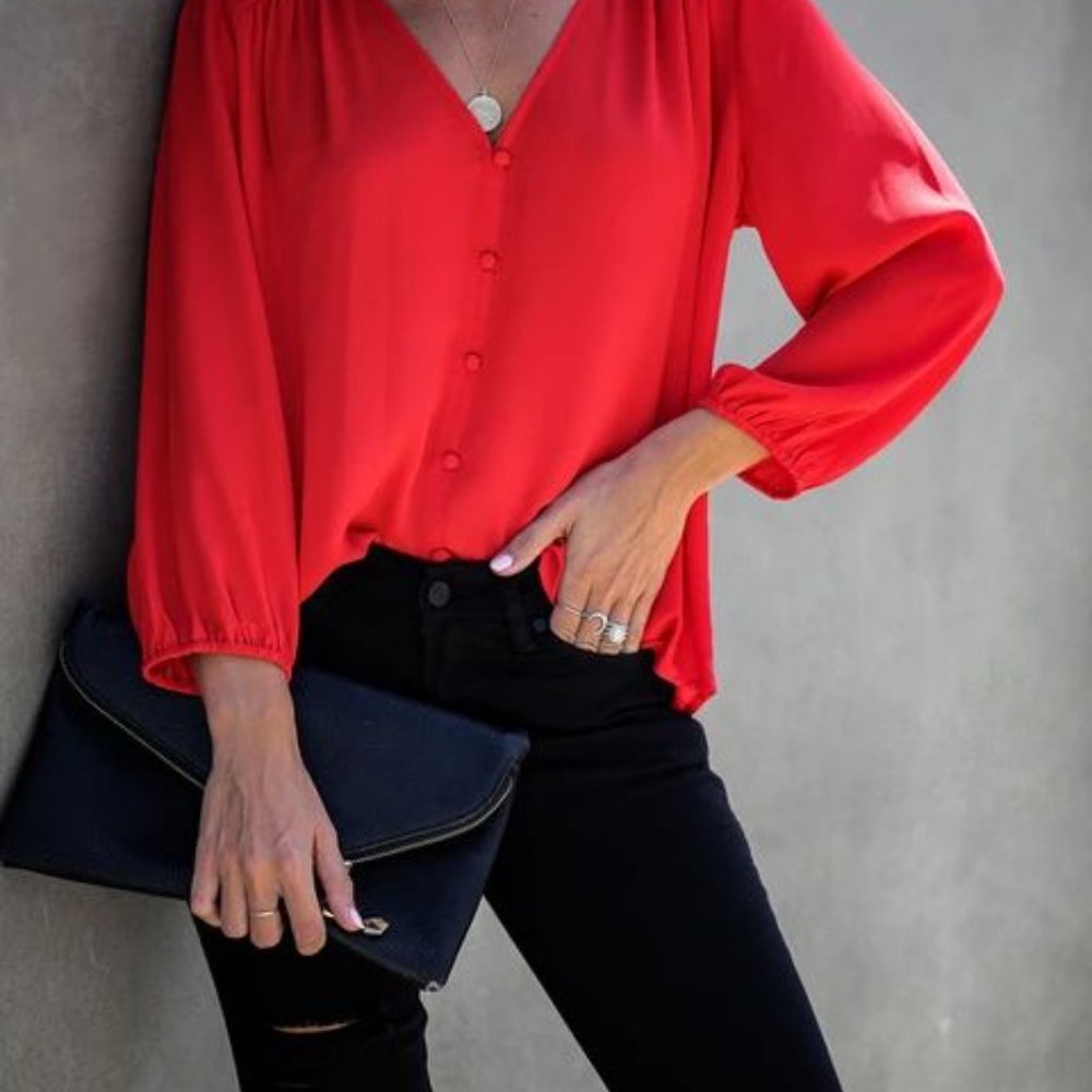 VICI Till You Make It Blouse - Red - Small